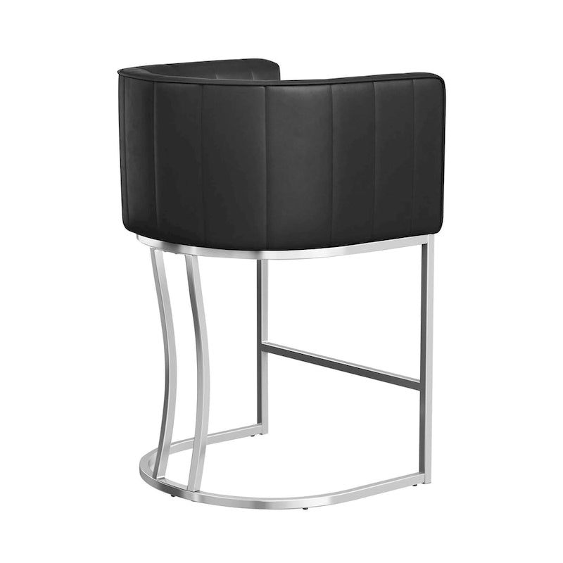 Tabouret de bar moderne de 66 cm de hauteur de comptoir, lot de 4 avec structure en métal