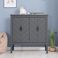 Armoire de rangement en bois avec poignées en métal