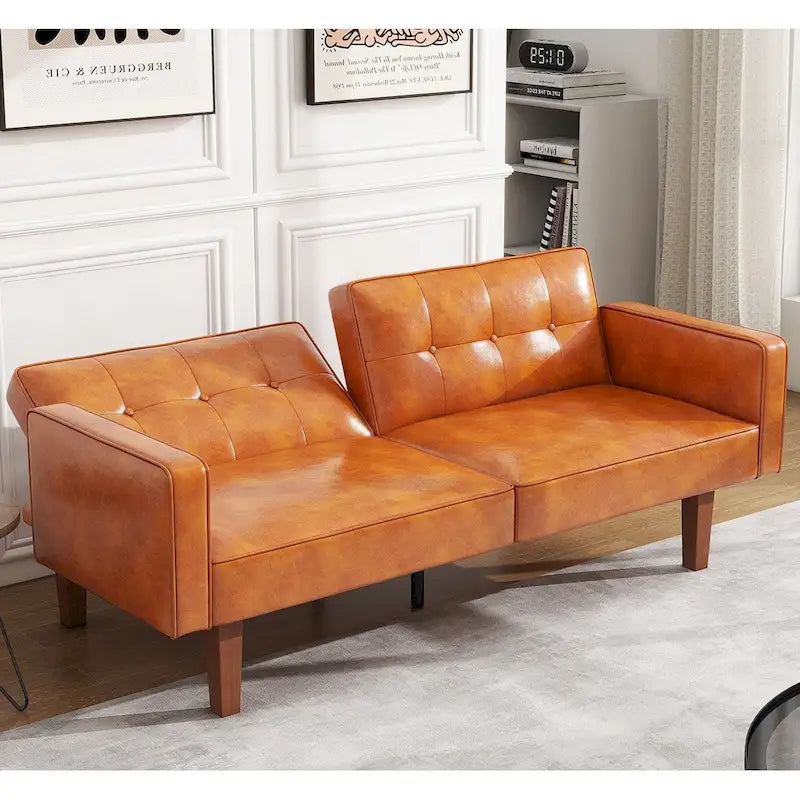 Canapé-lit futon convertible avec dossier réglable