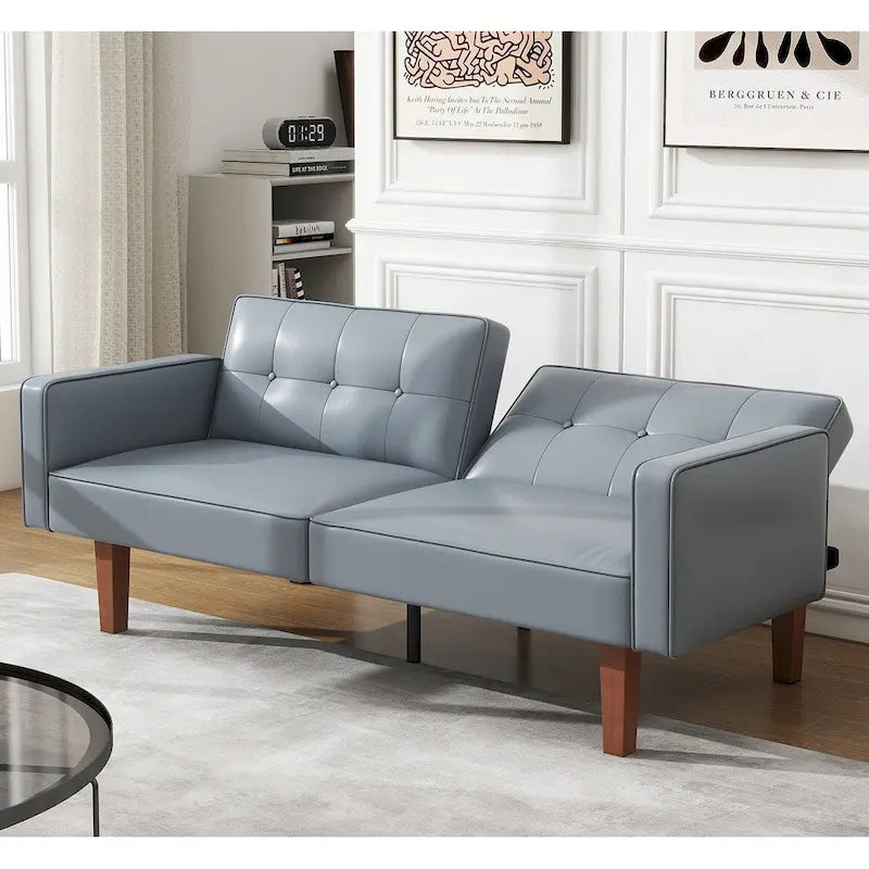 Canapé-lit futon convertible avec dossier réglable