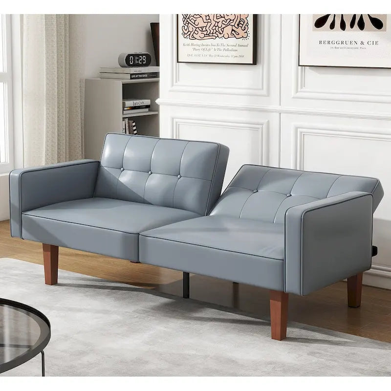 Canapé-lit futon convertible avec dossier réglable