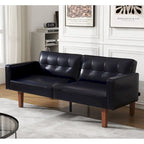 Canapé-lit futon convertible avec dossier réglable