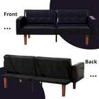 Canapé-lit futon convertible avec dossier réglable