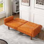 Canapé-lit futon convertible avec dossier réglable