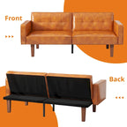 Canapé-lit futon convertible avec dossier réglable