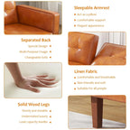 Canapé-lit futon convertible avec dossier réglable