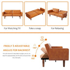 Canapé-lit futon convertible avec dossier réglable