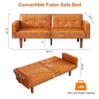Canapé-lit futon convertible avec dossier réglable