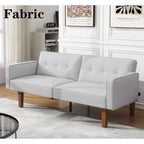Canapé-lit futon convertible avec dossier réglable