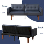Canapé-lit futon convertible avec dossier réglable
