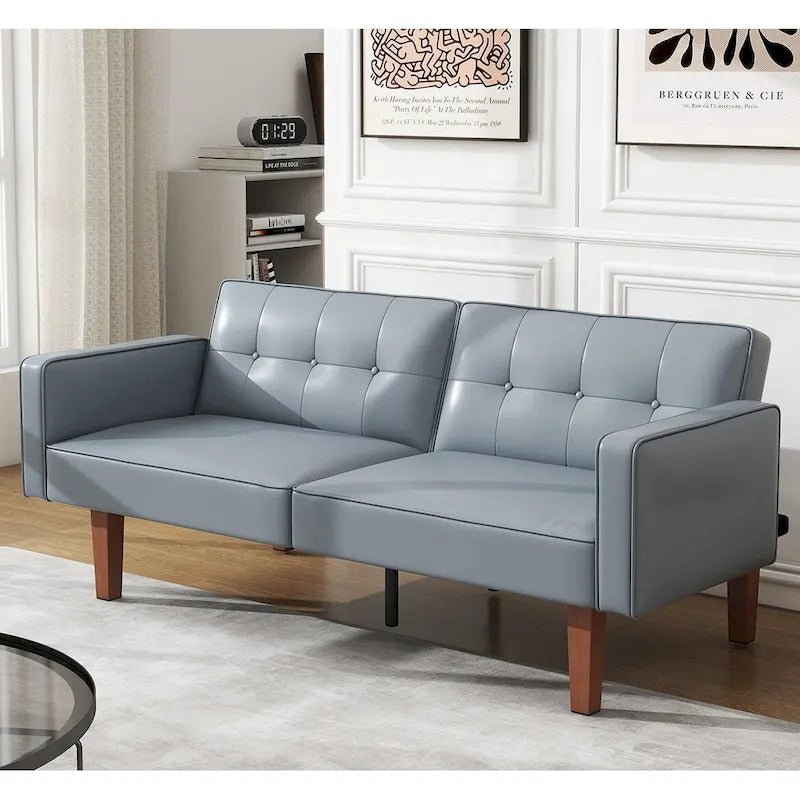 Canapé-lit futon convertible avec dossier réglable