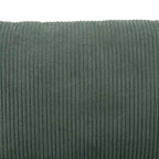 Canapé d'angle en velours côtelé 6 places en forme de U avec poufs