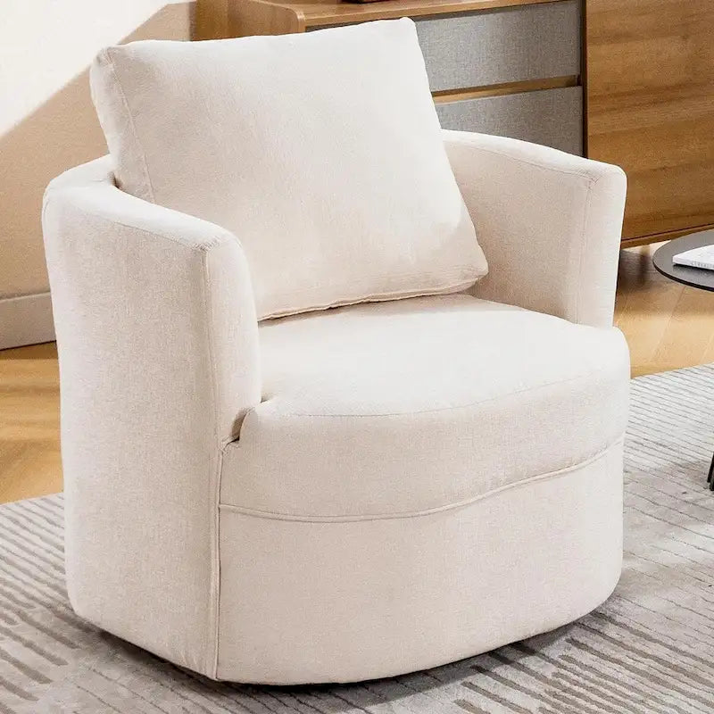 Fauteuil pivotant avec coussin