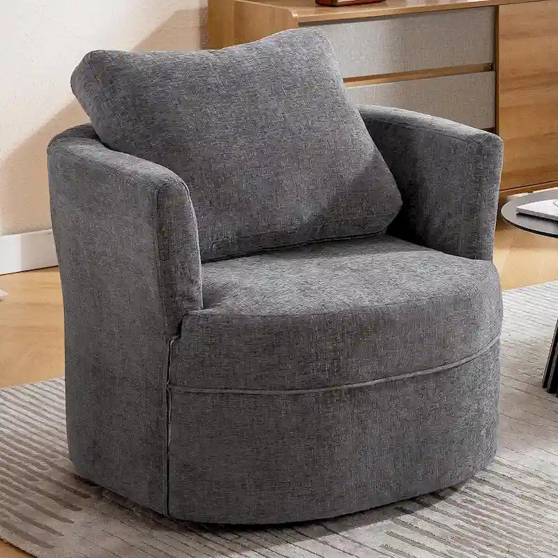Fauteuil pivotant avec coussin