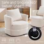 Fauteuil pivotant avec coussin