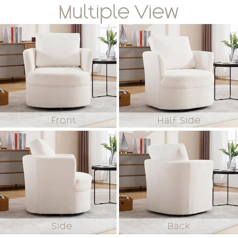 Fauteuil pivotant avec coussin