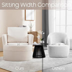 Fauteuil pivotant avec coussin