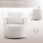 Fauteuil pivotant avec coussin