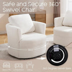 Fauteuil pivotant avec coussin