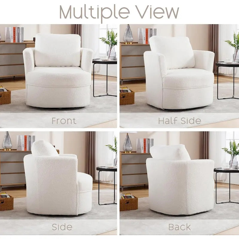 Fauteuil pivotant avec coussin