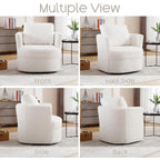 Fauteuil pivotant avec coussin