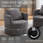 Fauteuil pivotant avec coussin