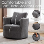 Fauteuil pivotant avec coussin
