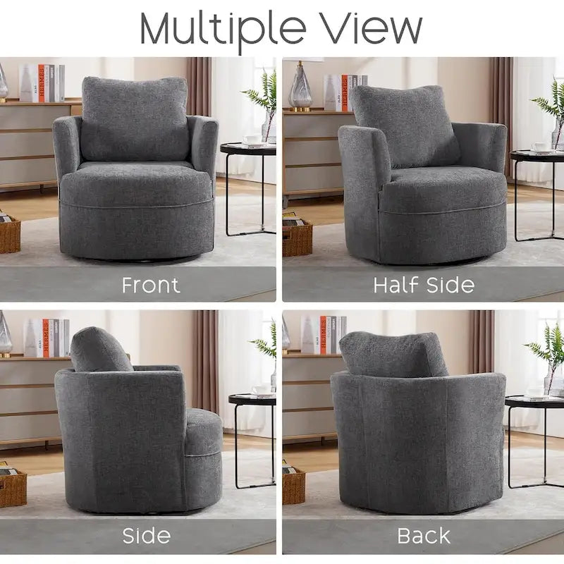 Fauteuil pivotant avec coussin