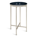 Table d'appoint pliante ronde en métal – 14x14x25.75