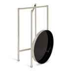 Table d'appoint pliante ronde en métal – 14x14x25.75