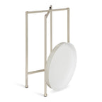 Table d'appoint pliante ronde en métal – 14x14x25.75