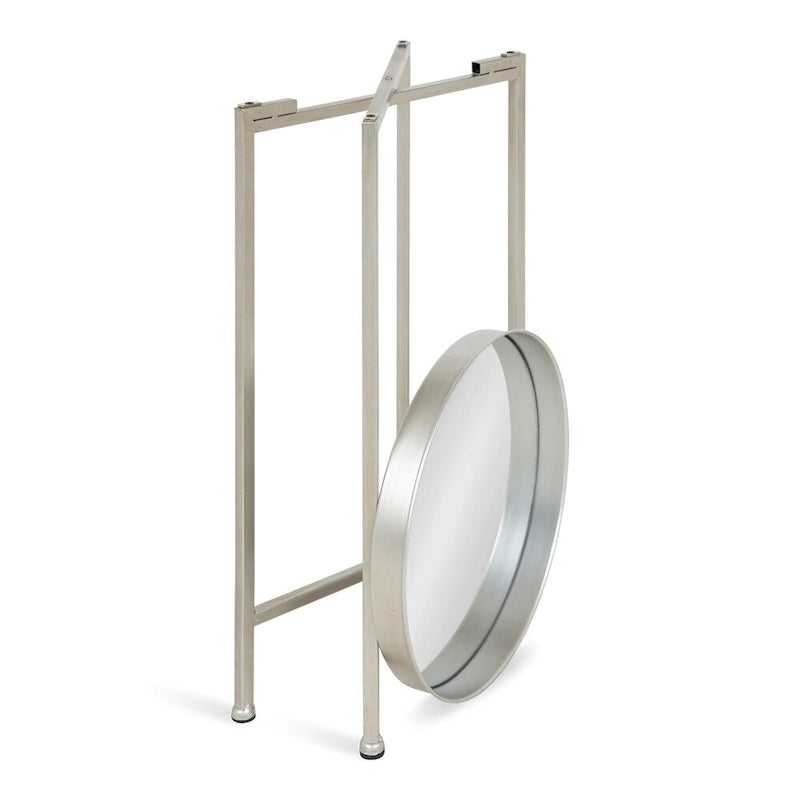 Table d'appoint pliante ronde en métal – 14x14x25.75