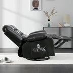 Fauteuil Inclinable Pivotant Manuel avec Fonction Massage et Chauffage