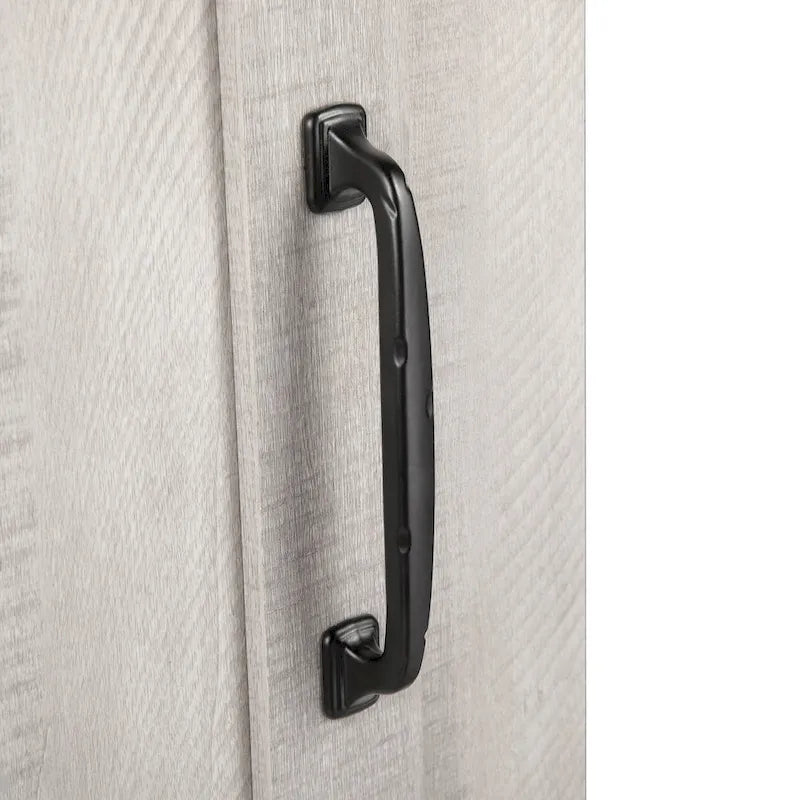 Meuble d'appoint à porte coulissante de style grange de 32 po avec étagères réglables