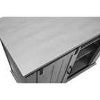 Meuble d'appoint à porte coulissante de style grange de 32 po avec étagères réglables