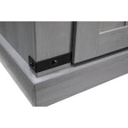 Meuble d'appoint à porte coulissante de style grange de 32 po avec étagères réglables
