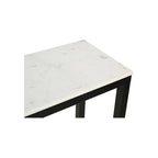 Console en marbre blanc - 42 L x 30 H x 14 P