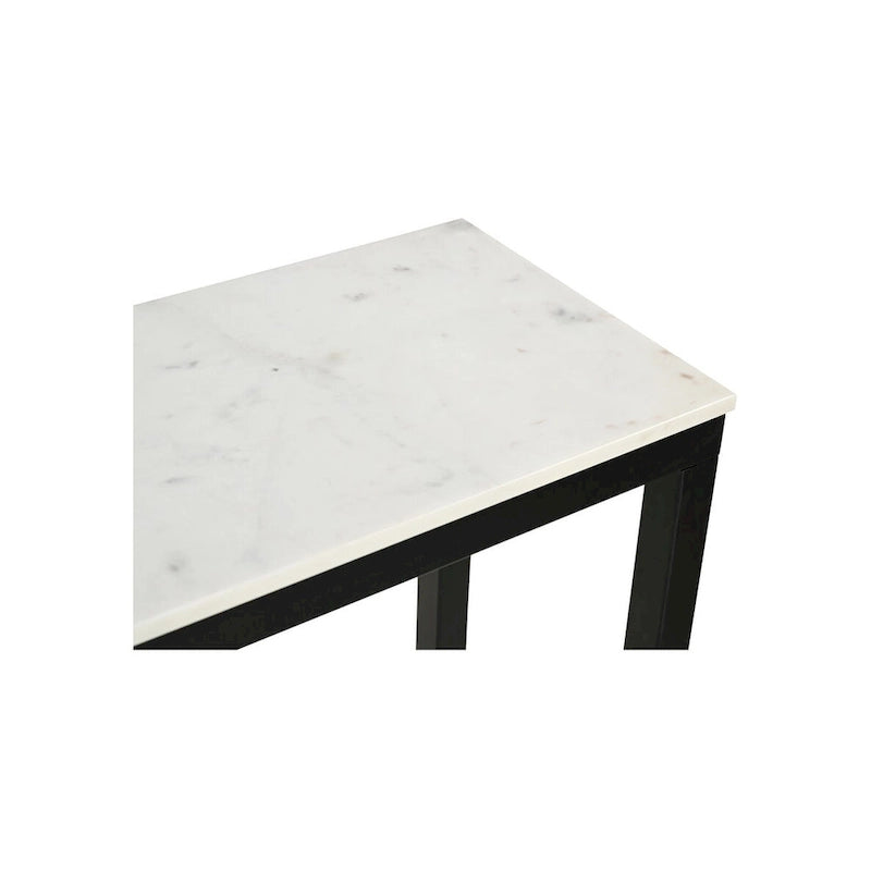 Console en marbre blanc - 42 L x 30 H x 14 P
