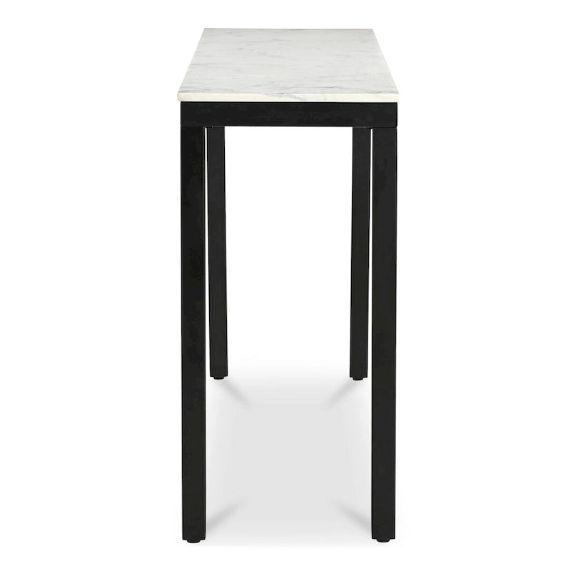 Console en marbre blanc - 42 L x 30 H x 14 P