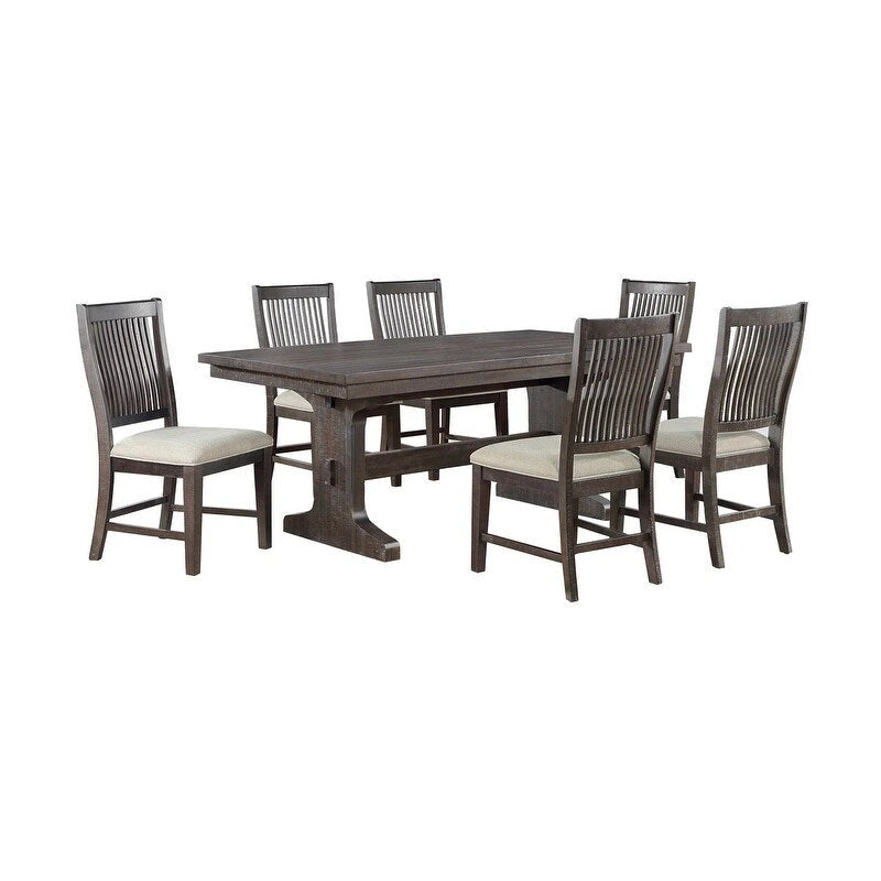 Salle à manger rustique avec table extensible