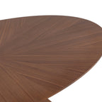 Table à manger ovale en noyer, style Mid-Century Modern, 180 cm