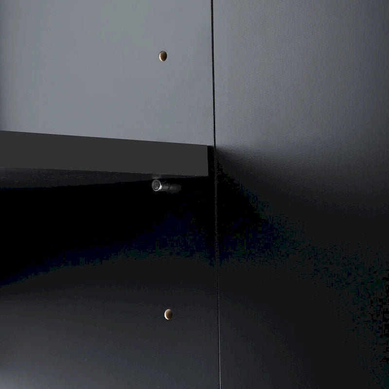 Bahut buffet 4 portes avec poignées métalliques - 60"L x 15.2"l x 30.9"H