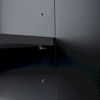 Bahut buffet 4 portes avec poignées métalliques - 60"L x 15.2"l x 30.9"H