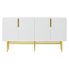 Bahut buffet 4 portes avec poignées métalliques - 60"L x 15.2"l x 30.9"H