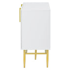 Bahut buffet 4 portes avec poignées métalliques - 60"L x 15.2"l x 30.9"H
