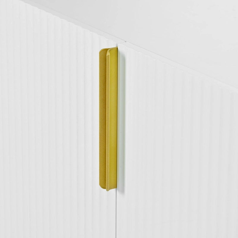 Bahut buffet 4 portes avec poignées métalliques - 60"L x 15.2"l x 30.9"H
