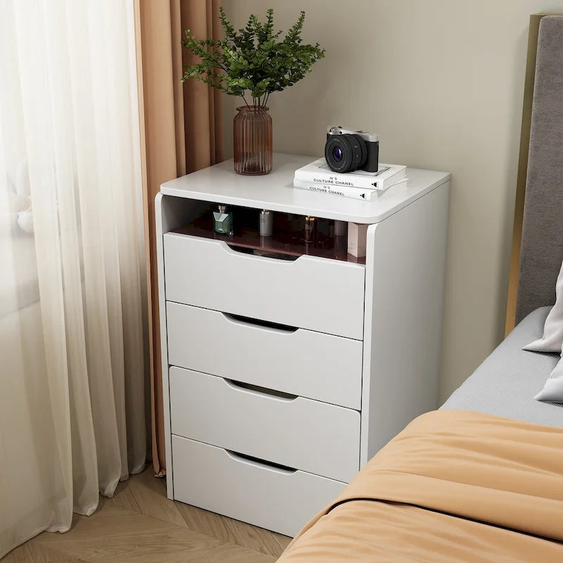 Coiffeuse avec miroir relevable, 3 tiroirs, plateau en verre et tabouret rembourré