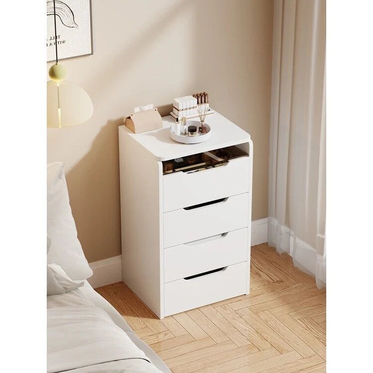 Coiffeuse avec miroir relevable, 3 tiroirs, plateau en verre et tabouret rembourré